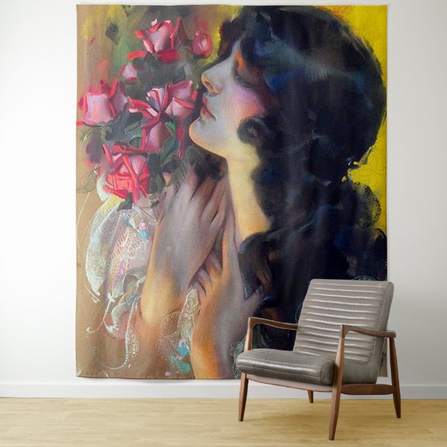 circa 1910 dream of roses tapestry (In Situ)