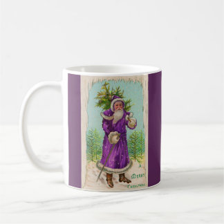 circa 1910 Santa Claus in purple robe Coffee Mug