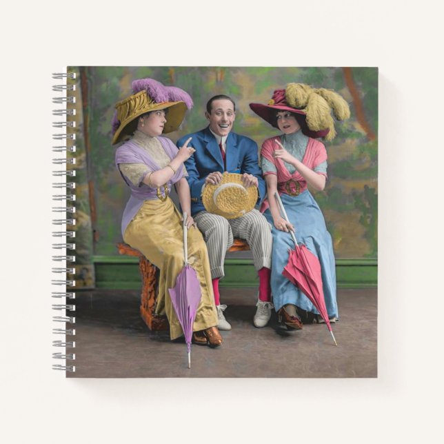circa 1910 vaudeville performers print notebook (Front)