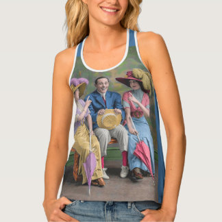 circa 1910 vaudeville performers print tank top