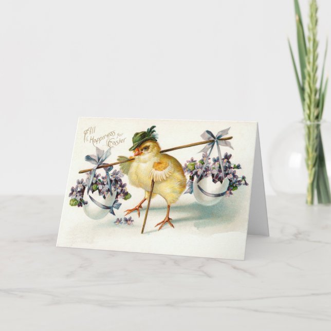 circa 1910 Vintage Easter Card (Front)