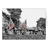 Circa 1910's Women with American Flag Charming (Front Horizontal)