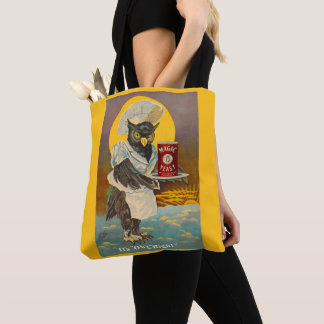 circa 1912 Magic Yeast owl ad print Tote Bag
