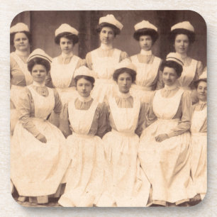 circa 1914 nursing school graduates coaster