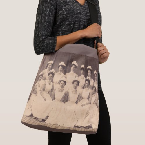 circa 1914 nursing school graduates crossbody bag
