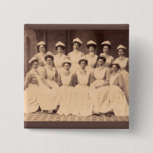 circa 1914 nursing school graduates pinback button