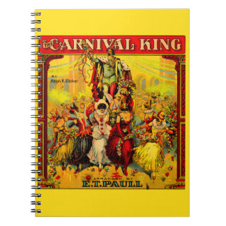 circa 1915 sheet music The Carnival King Notebook