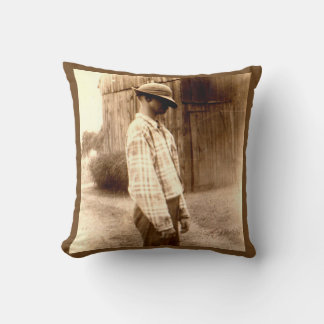 circa 1920 bashful Harry print Throw Pillow