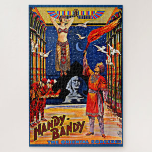 circa 1920 Handy-Bandy magician poster Jigsaw Puzzle