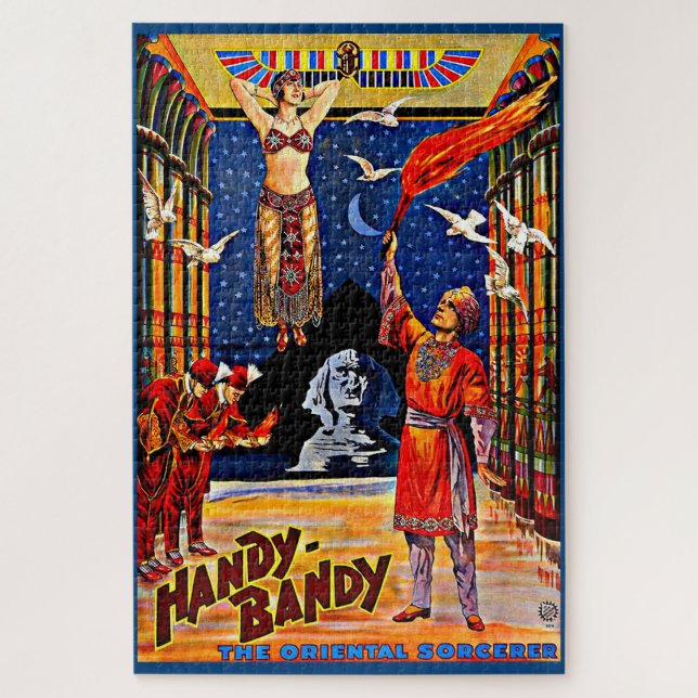circa 1920 Handy-Bandy magician poster Jigsaw Puzzle (Vertical)