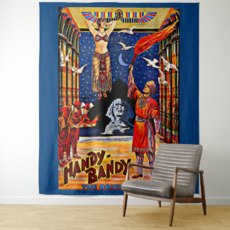 circa 1920 Handy-Bandy magician poster Tapestry