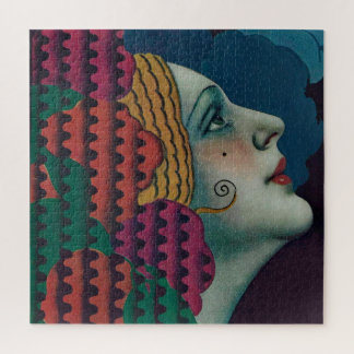 circa 1930 art deco woman jigsaw puzzle