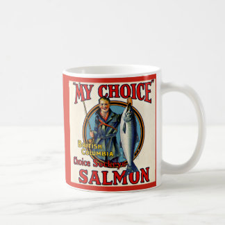 circa 1930 My Choice Salmon can labels print Coffee Mug