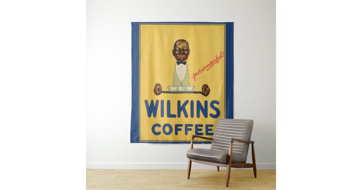Circa 1930 Wilkins Coffee Ad Print Tapestry Zazzle Com