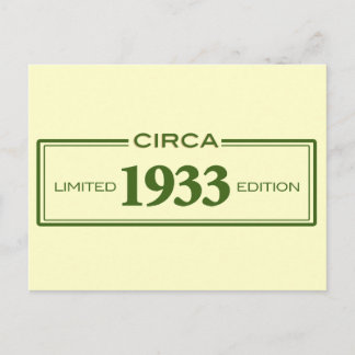 circa 1933 postcard