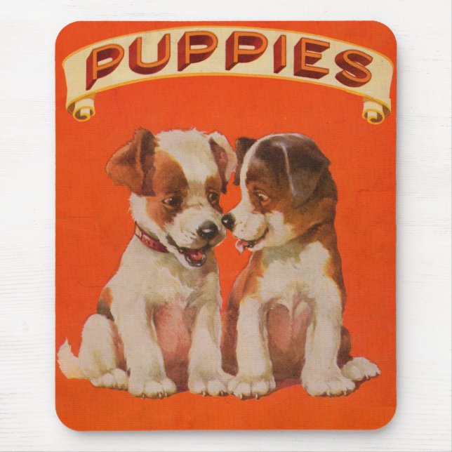 circa 1934 PUPPIES Mouse Pad (Front)