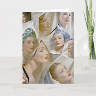circa 1940 beautiful women card