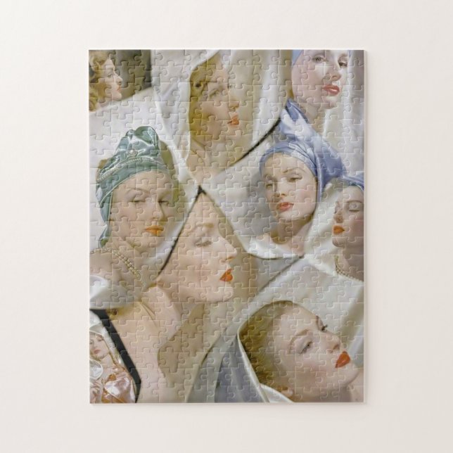 circa 1940 beautiful women jigsaw puzzle (Vertical)