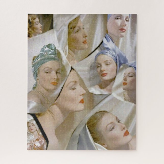 circa 1940 beautiful women jigsaw puzzle (Vertical)