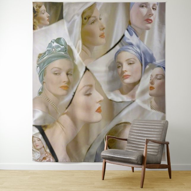 circa 1940 beautiful women tapestry (In Situ)
