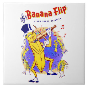 circa 1950 Banana Flip sheet music cover Ceramic Tile