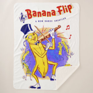 circa 1950 Banana Flip sheet music print Sherpa Blanket