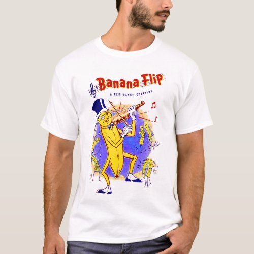 circa 1950 Banana Flip sheet music print T_Shirt