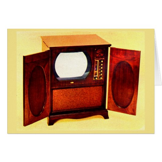 circa 1950 television set no. 1 cards (Front Horizontal)