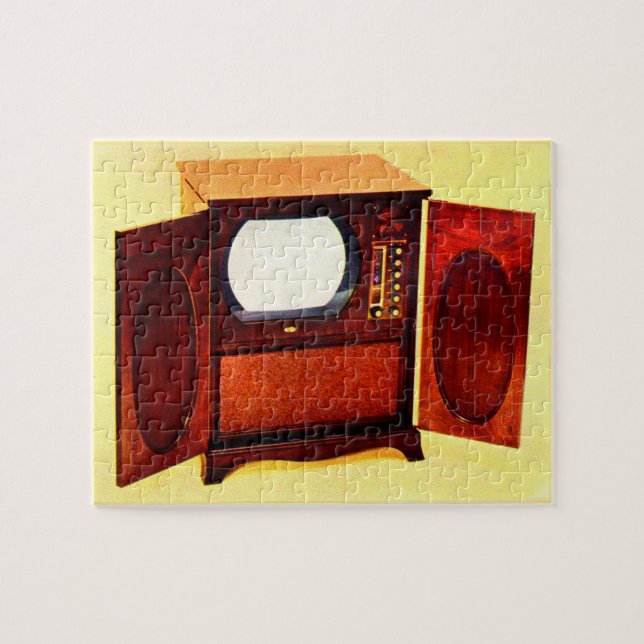 circa 1950 television set no. 1 jigsaw puzzle (Horizontal)