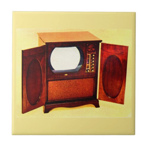 circa 1950 television set no 1 tile