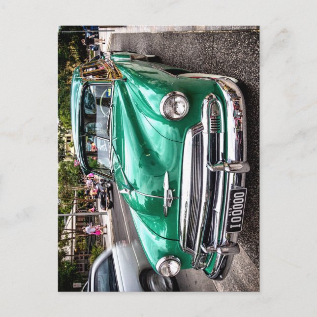 Circa 1951 Chevrolet, Deluxe Stationwagon in green Postcard (Front)