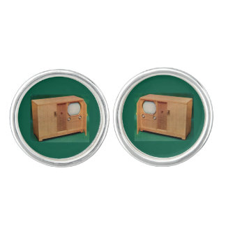 circa 1951 television set Danish modern no. 2 Cufflinks