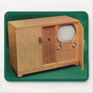 circa 1951 television set Danish modern no. 2 Mouse Pad