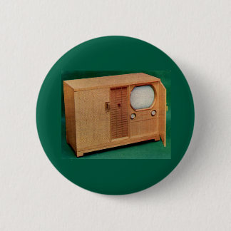 circa 1951 television set Danish modern no. 2 Pinback Button