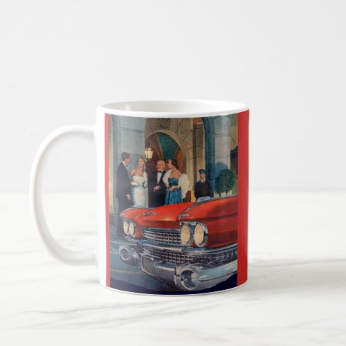 circa 1960 red Cadillac grille Coffee Mug