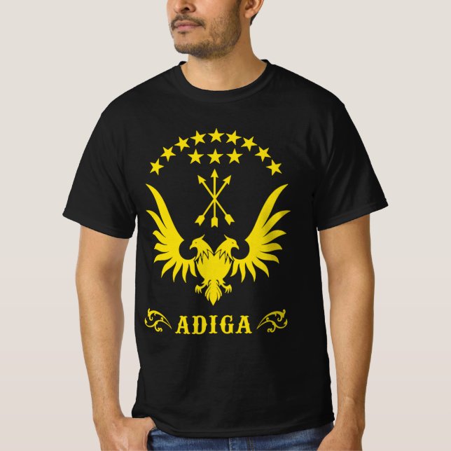 Circassian,adiga flag,Adygea,Circassian Flag. T-Shirt (Front)