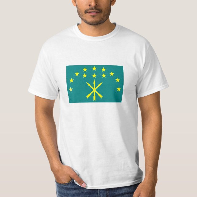 Circassian Israeli flag T-Shirt (Front)