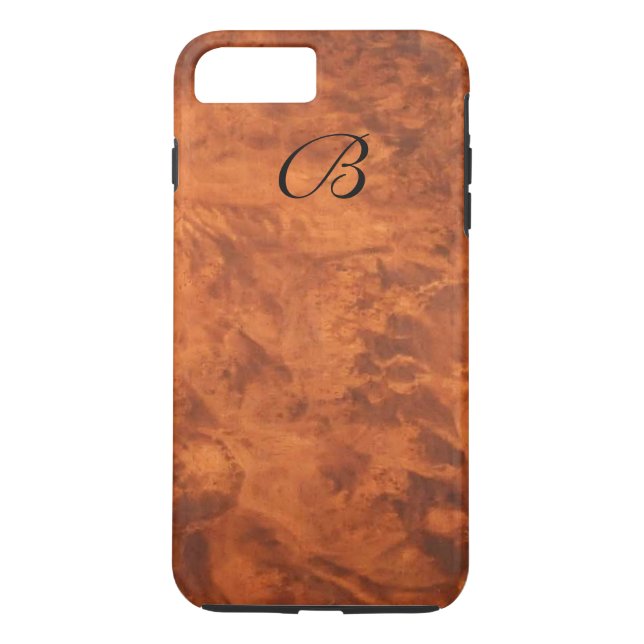Circassian Walnut Burl iPhone7 Plus case*monogram* Case-Mate iPhone Case (Back)