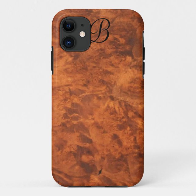 Circassian Walnut Burl iPhone 5 Case *monogram* (Back)