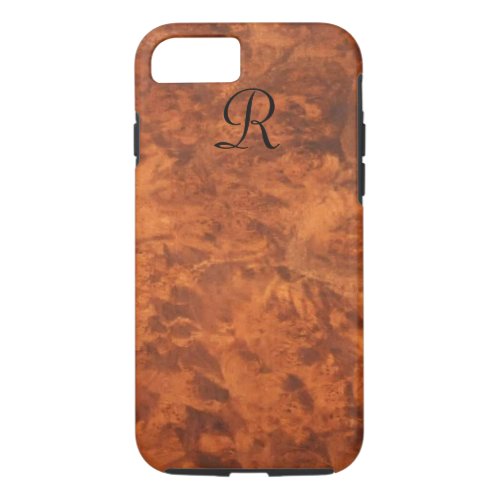 Circassian Walnut Burl iPhone 7 case monogram