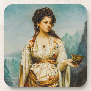 Circe by Jean Jules Bardin (1875) Beverage Coaster