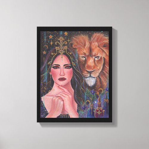 Circe goddess Stretched Canvas Print by Renee 