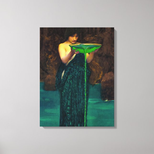 Circe Invidiosa, 1892 by John William Waterhouse Canvas Print (Front)