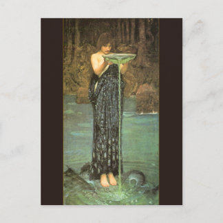 Circe Invidiosa - 1892  by John William Waterhouse Postcard