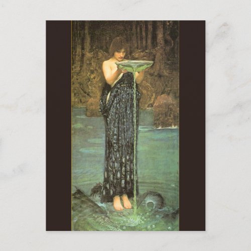 Circe Invidiosa _ 1892  by John William Waterhouse Postcard