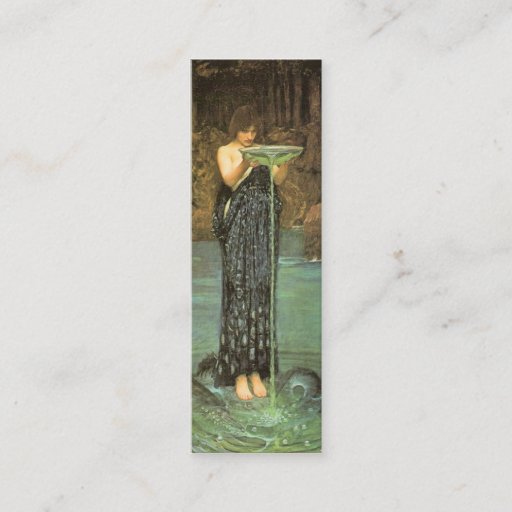 Customizable Circe Invidiosa Bookmark by John W. Waterhouse Business Cards