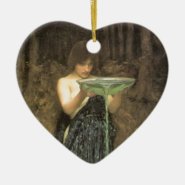 Circe Invidiosa By J W Waterhouse 1892 Ceramic Ornament (Front)