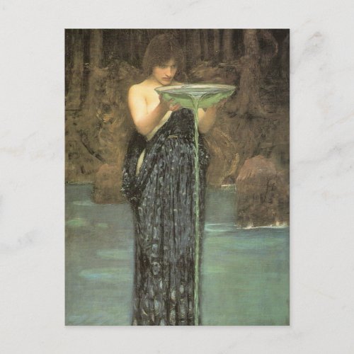 Circe Invidiosa By J W Waterhouse 1892 Postcard