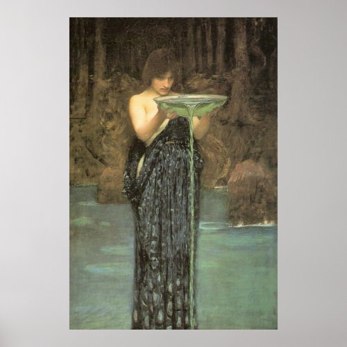 Circe Invidiosa By J W Waterhouse 1892 Poster