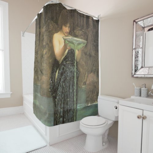 Circe Invidiosa By J W Waterhouse 1892 Shower Curtain